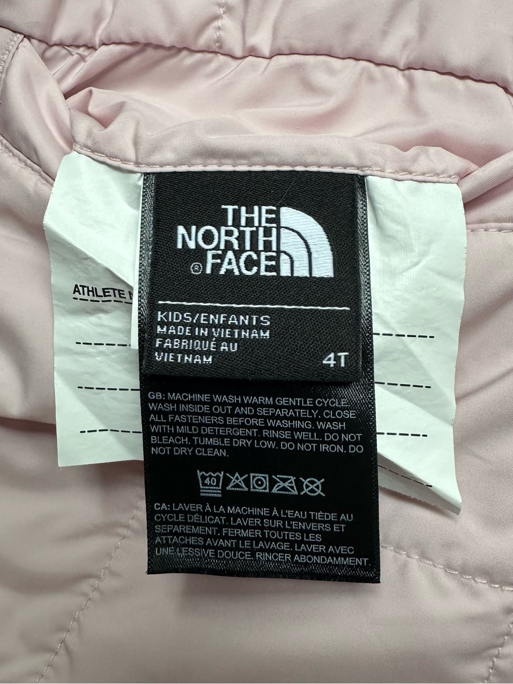 The North Face Reversible Shasta Full Zip Hooded Jacket Coat Pale Blossom Pink - Picture 11 of 15